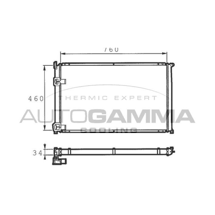 Radiatorius, variklio aušinimas AUTOGAMMA 101458