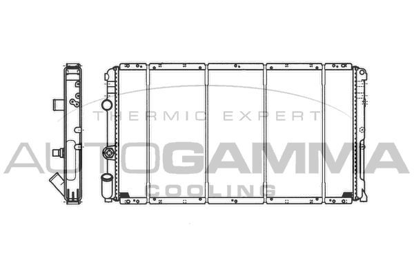 Radiatorius, variklio aušinimas AUTOGAMMA 101461