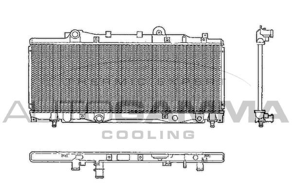 Radiatorius, variklio aušinimas AUTOGAMMA 101991