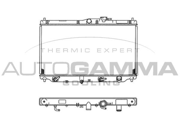 Radiatorius, variklio aušinimas AUTOGAMMA 101993
