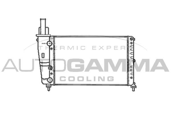 Radiatorius, variklio aušinimas AUTOGAMMA 102066