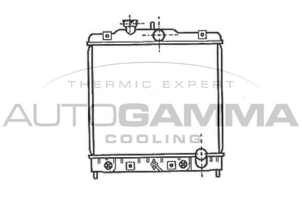 Radiatorius, variklio aušinimas AUTOGAMMA 102107