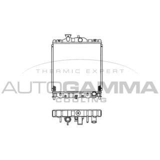 Radiatorius, variklio aušinimas AUTOGAMMA 102112