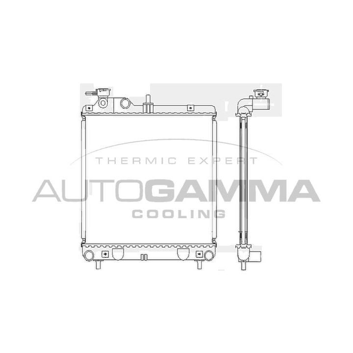 Radiatorius, variklio aušinimas AUTOGAMMA 102124