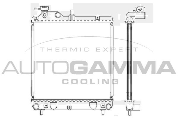 Radiatorius, variklio aušinimas AUTOGAMMA 102124