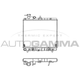 Radiatorius, variklio aušinimas AUTOGAMMA 102125