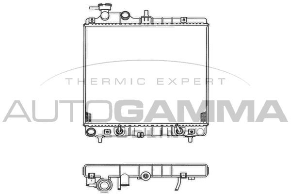 Radiatorius, variklio aušinimas AUTOGAMMA 102125