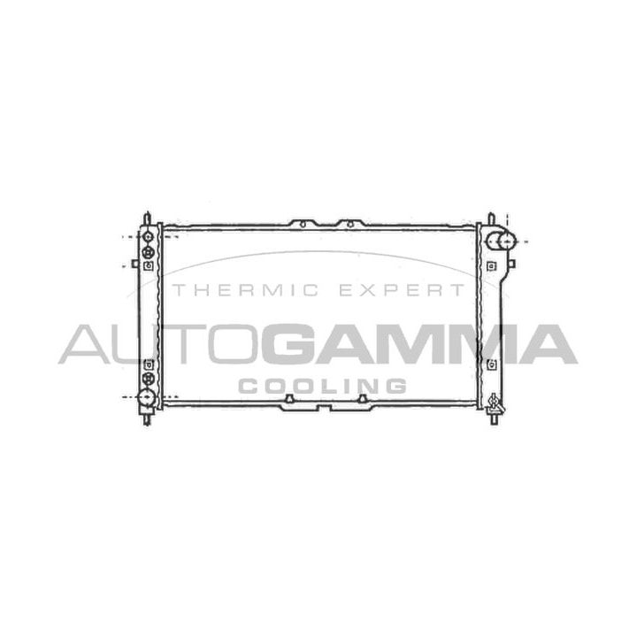 Radiatorius, variklio aušinimas AUTOGAMMA 102141