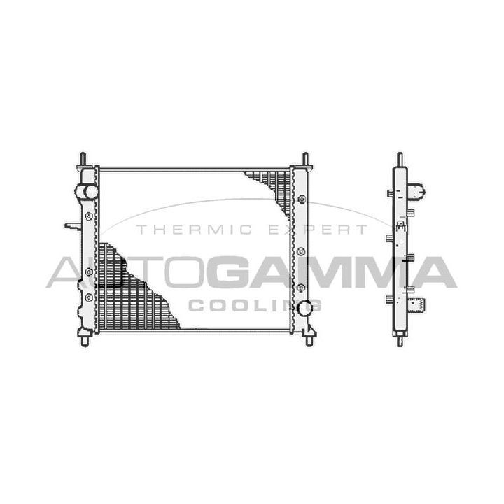 Radiatorius, variklio aušinimas AUTOGAMMA 102866