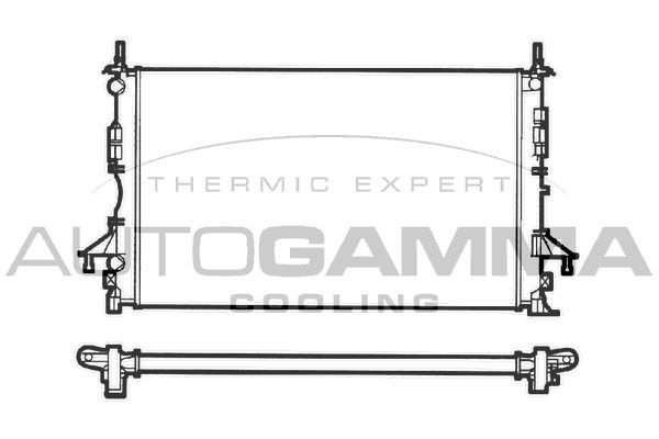 Radiatorius, variklio aušinimas AUTOGAMMA 102998