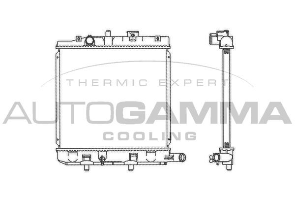 Radiatorius, variklio aušinimas AUTOGAMMA 103062