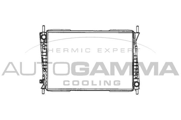 Radiatorius, variklio aušinimas AUTOGAMMA 103078