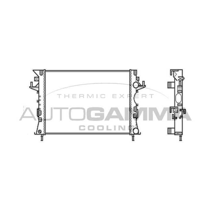 Radiatorius, variklio aušinimas AUTOGAMMA 103114