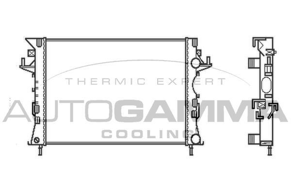 Radiatorius, variklio aušinimas AUTOGAMMA 103114