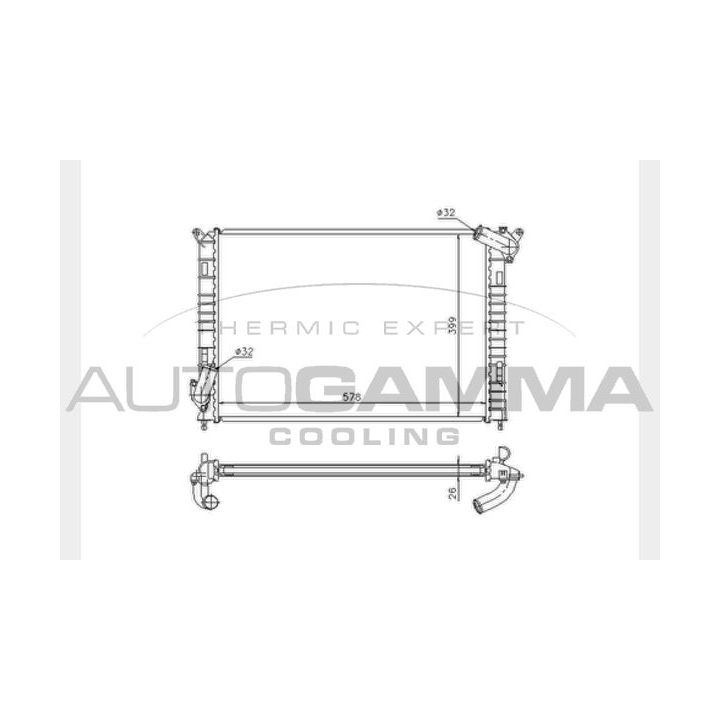 Radiatorius, variklio aušinimas AUTOGAMMA 103201