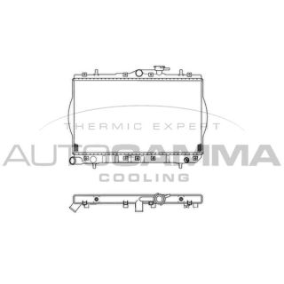 Radiatorius, variklio aušinimas AUTOGAMMA 103212