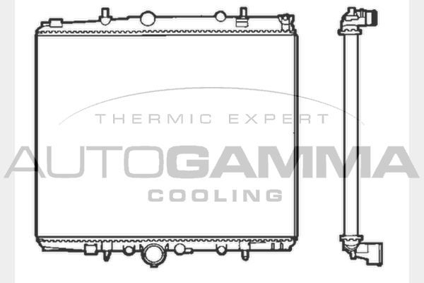 Radiatorius, variklio aušinimas AUTOGAMMA 103223
