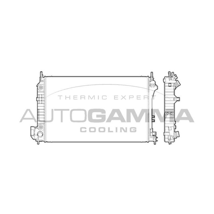 Radiatorius, variklio aušinimas AUTOGAMMA 103238