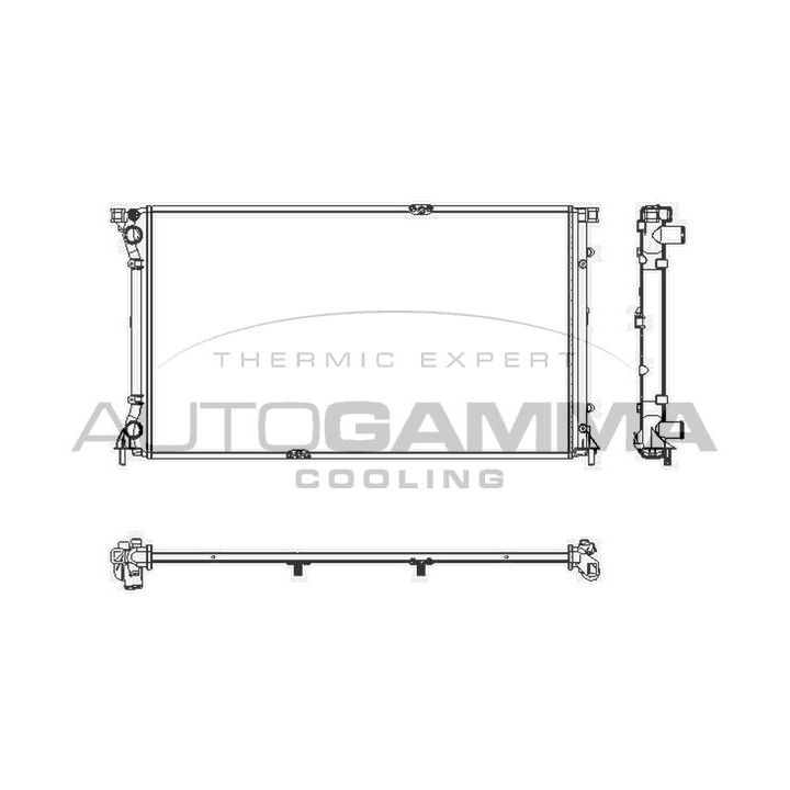 Radiatorius, variklio aušinimas AUTOGAMMA 103351