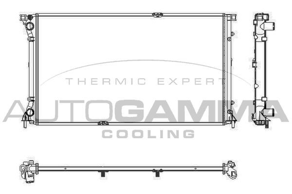 Radiatorius, variklio aušinimas AUTOGAMMA 103351