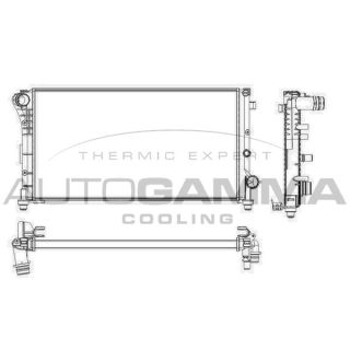 Radiatorius, variklio aušinimas AUTOGAMMA 103412