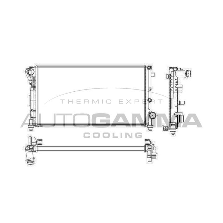 Radiatorius, variklio aušinimas AUTOGAMMA 103412