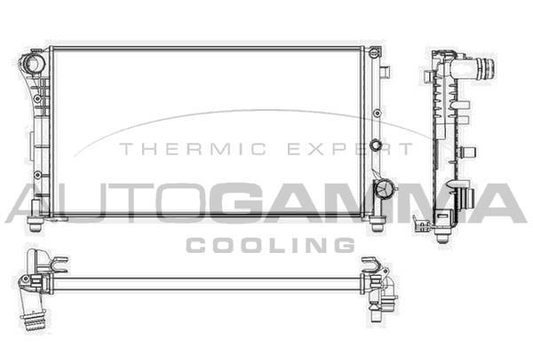 Radiatorius, variklio aušinimas AUTOGAMMA 103412