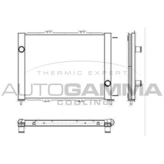 Radiatorius, variklio aušinimas AUTOGAMMA 103575
