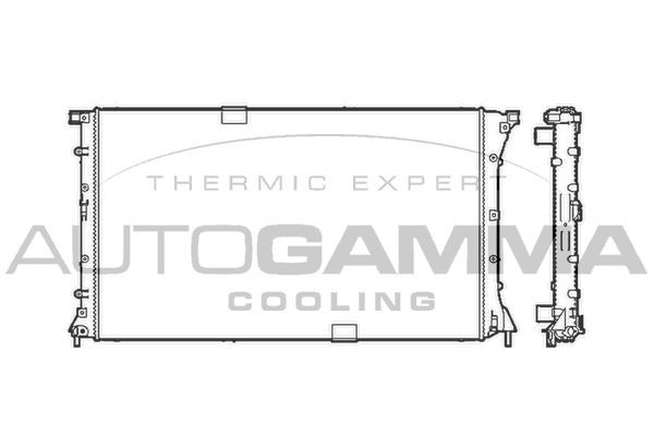 Radiatorius, variklio aušinimas AUTOGAMMA 103601