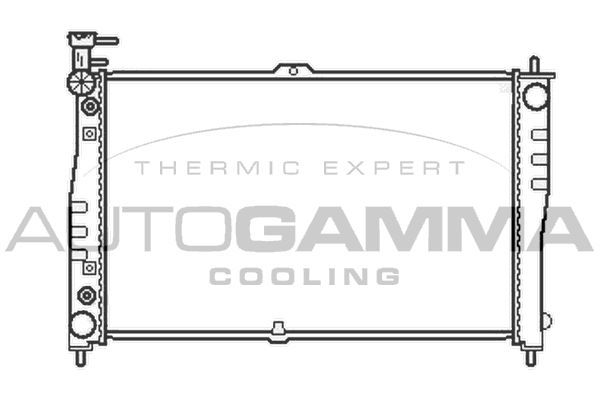 Radiatorius, variklio aušinimas AUTOGAMMA 103610