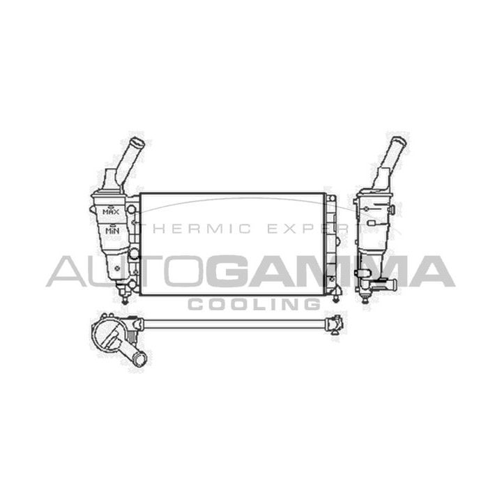 Radiatorius, variklio aušinimas AUTOGAMMA 103750