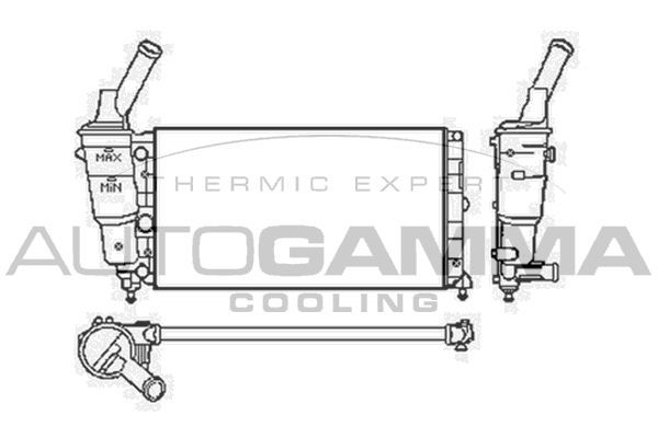 Radiatorius, variklio aušinimas AUTOGAMMA 103750