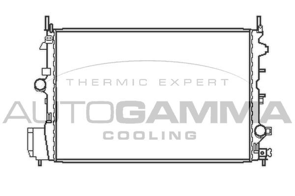 Radiatorius, variklio aušinimas AUTOGAMMA 103754