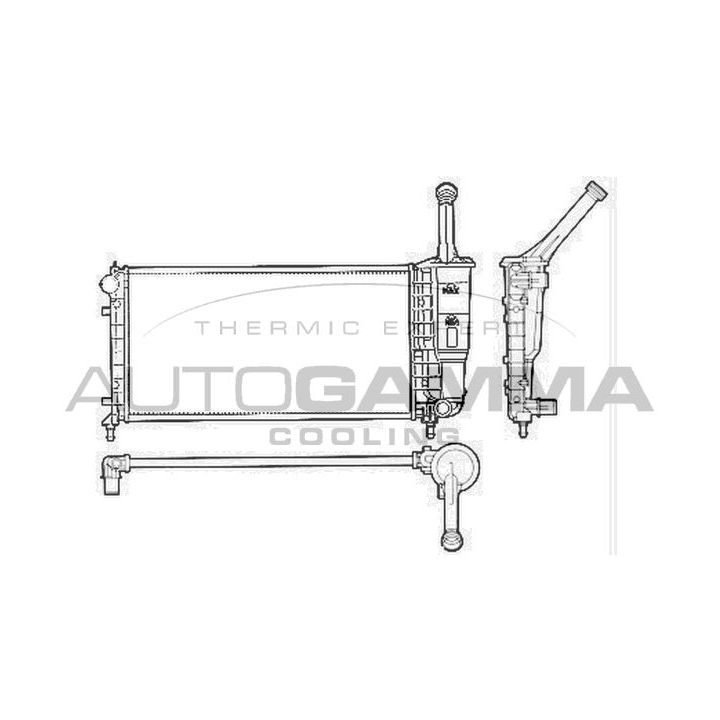 Radiatorius, variklio aušinimas AUTOGAMMA 103757