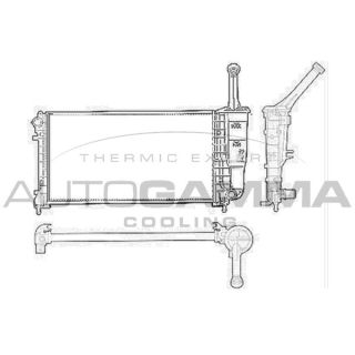 Radiatorius, variklio aušinimas AUTOGAMMA 103758