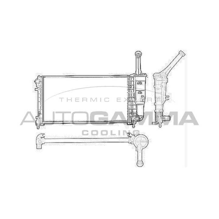 Radiatorius, variklio aušinimas AUTOGAMMA 103758
