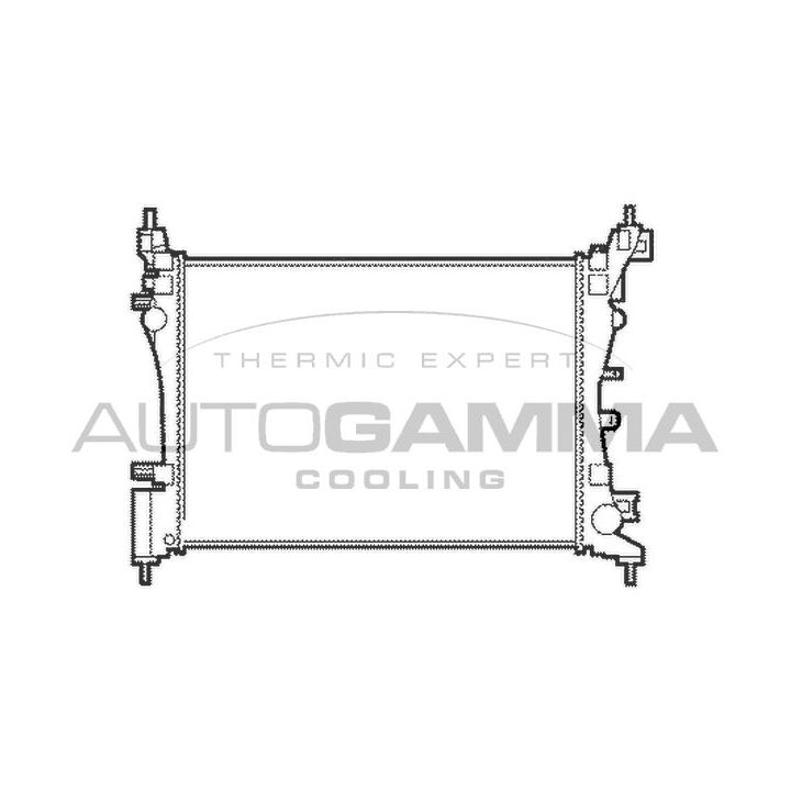 Radiatorius, variklio aušinimas AUTOGAMMA 103985
