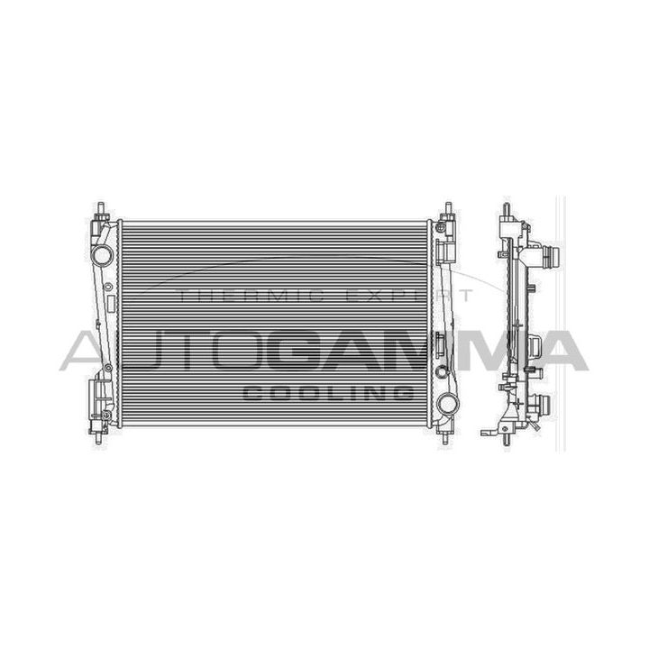 Radiatorius, variklio aušinimas AUTOGAMMA 103986