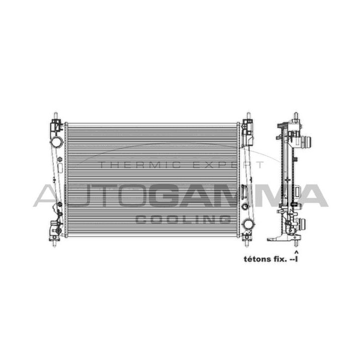 Radiatorius, variklio aušinimas AUTOGAMMA 103987