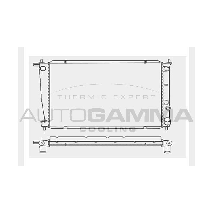 Radiatorius, variklio aušinimas AUTOGAMMA 104046