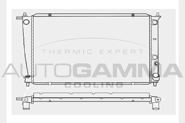 Radiatorius, variklio aušinimas AUTOGAMMA 104046