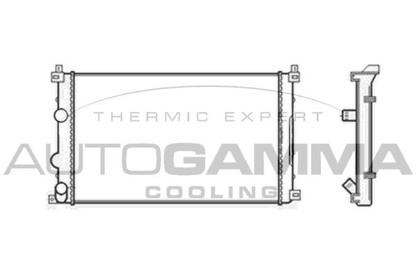 Radiatorius, variklio aušinimas AUTOGAMMA 104117