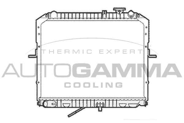 Radiatorius, variklio aušinimas AUTOGAMMA 104120