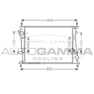 Radiatorius, variklio aušinimas AUTOGAMMA 104261