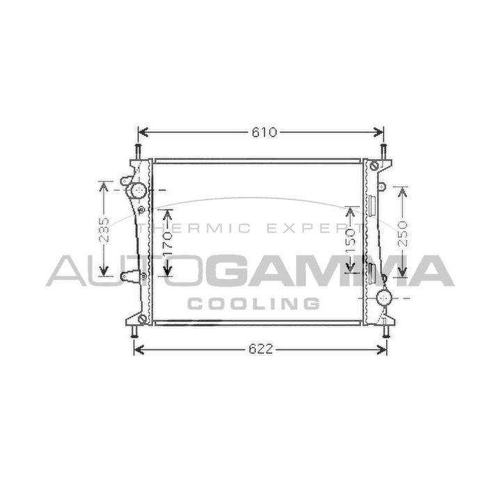 Radiatorius, variklio aušinimas AUTOGAMMA 104261