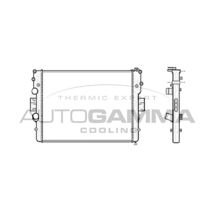 Radiatorius, variklio aušinimas AUTOGAMMA 104270