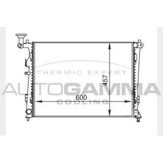 Radiatorius, variklio aušinimas AUTOGAMMA 104272