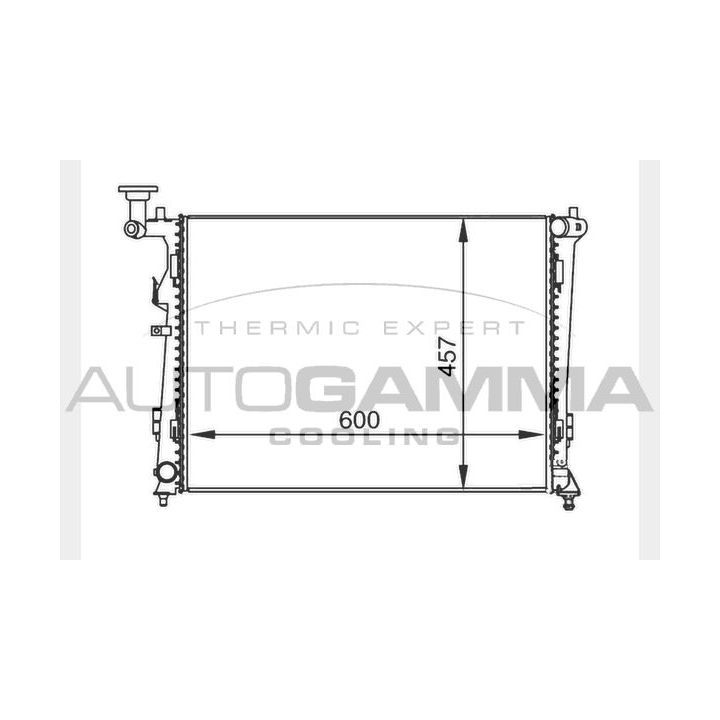 Radiatorius, variklio aušinimas AUTOGAMMA 104272