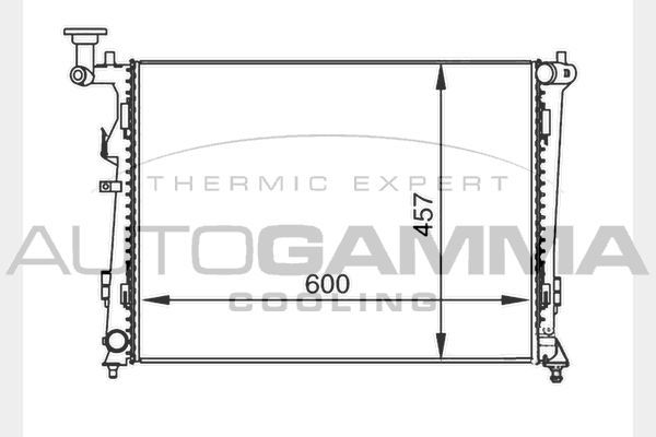 Radiatorius, variklio aušinimas AUTOGAMMA 104272