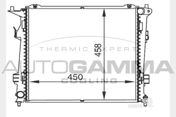 Radiatorius, variklio aušinimas AUTOGAMMA 104273